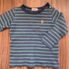 ミキハウス ボーダー長袖Tシャツ 90