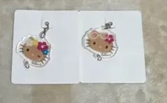 日焼けキティ アクリルミニチャーム キティ