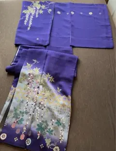 友禅作家 千地泰弘 藤の花 訪問着