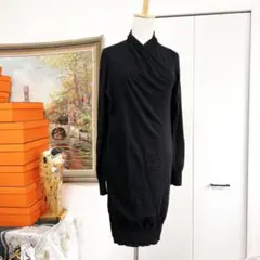 美品 HERMES エルメス カシミヤ カシュクール ワンピース ドレス ニット