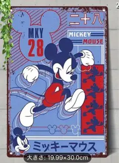 10-96 ブリキ看板　アメリカン雑貨　インテリア ミッキーマウス　ディズニー