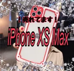 【iPhoneXSmax】レッド iPhoneケース 大人気 シンプル