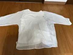 ホワイト 五分袖シャツ