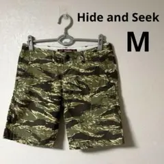 Hide and Seek ハイドアンドシーク　ハーフパンツ　タイガーカモ　M