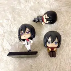 進撃の巨人 公式 グッズ ガチャ ミカサ フィギュア まちぼうけ 白スーツ