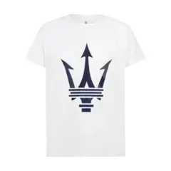 Maserati トライデントロゴ Tシャツ ホワイト