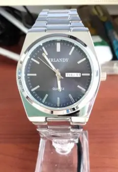 メンズビジネス　ネイビー系　ウオッチ新品・稼働