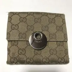 GUCCI グッチ☻Wホック 二つ折り財布 GGコレクション