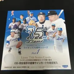 2025 ライオンズ75周年　Vol.1　新品　未開封ボックス　BBM　②