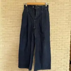 GU ライトデニムワイドパンツ　M