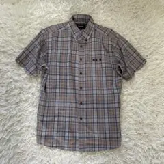 美品！BRIXTON ブリクストン 半袖シャツ　チェック　M グレー系