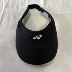 ブラック UVカット バイザー YONEX 黒 ソフトテニス