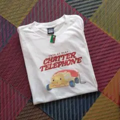 新品未使用　廃盤品　ディズニー　トイストーリー　チャッターフォンTシャツ　XＬ