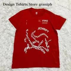 グラニフ ビッグロゴデザイン 半袖Tシャツ カットソー 派手色 ウォッシャブル
