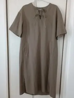 le.coeur blanc ベージュ シャツワンピース 半袖 ⭐美品