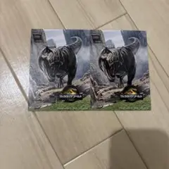 ジュラシックワールドTレックスカード2枚