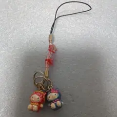 【サンリオ】ハローキティ　沖縄　シーサー　ストラップ