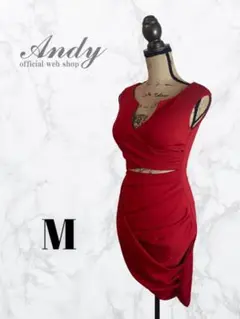 【glamorous by Andy】タイトドレス 上品 アシンメトリー M
