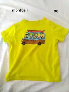 良品 mont-bell バスイラスト Tシャツ 90サイズ
