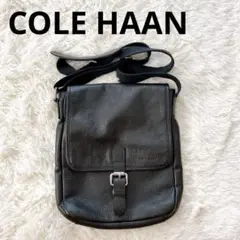 【COLE HAAN コールハーン】ショルダーバッグ/ブラック/斜めがけ/レザー