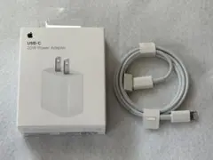 Apple USB-C 20W Power Adapter + ケーブル