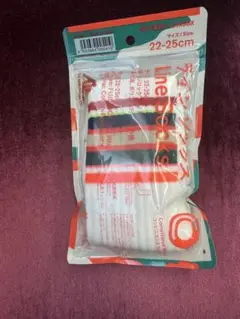 ファミマ ラインソックス フジロック コラボ ホワイト 22~25cm