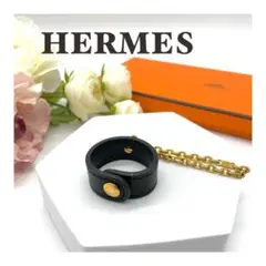 【人気】HERMES エルメス グローブホルダー チャーム ノマド ブラック