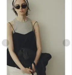 emmi ウォッシャブルフレアビスチェ