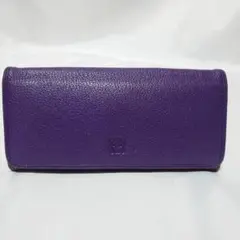 LOEWE ジップ長財布 パープル