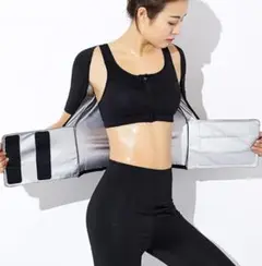 高機能サウナスーツ/トップスのみ レディースL【未使用品】