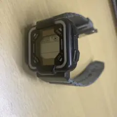 デジタル腕時計 ストップウォッチ機能付き ブラック