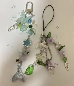 お花 ビーズキーホルダー セット