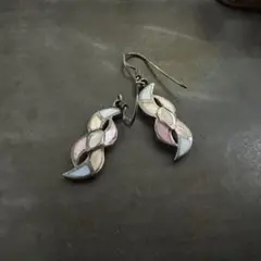 トゥアレグシルバー　ピアス　エボニーウッド　両耳 TOUAREG SILVER JEWELRY トゥアレグ シルバー ジュエリー