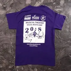 00’s Tシャツ 企業ロゴ　音楽　パープル