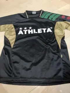 ATHLETA 長袖シャツ 黒/金