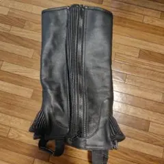 再出品レザー チャップス ジッパー付きSサイズ