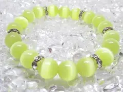 ★【イエローキャッツアイ】 天然石ブレスレットパワーストーン