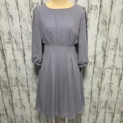 axes femme アクシーズファム くすみブルー ワンピース 可愛い