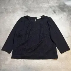 【上品レース】Aylesbury 七分袖ブラウス L