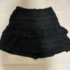 CHIP CLIP 黒フリフリスカート