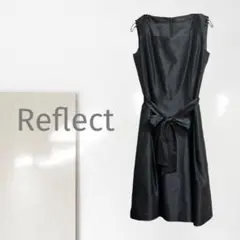 k3158ks【リフレクト】ノースリーブワンピース/美品 日本製 上品 ロング丈