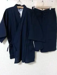96610　新品　江戸乃華　甚平　紺　MーL
