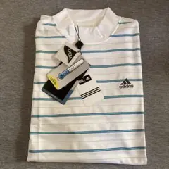 adidas CooLストライプ ゴルフシャツ 新品タグ付き