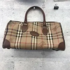 ヴィンテージ バーバリー ハンドバッグ ミニボストン ボストンバッグ チェック柄
