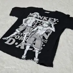 美品♥ アニメ ワンピース【L】ルフィ&エース ブラック
