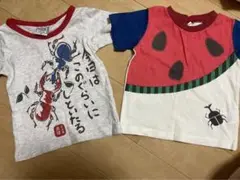 カブトムシ　クワガタ　ベビーTシャツ