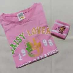 DAISY LOVERS ロゴTシャツ & ルッキーくんリストバンド 平成レトロ