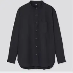 UNIQLO エクストラファインコットンブロードスタンドカラーシャツ（長袖）　M