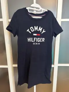 TOMMY HILFIGER 半袖ワンピース XS ネイビー
