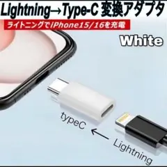 ライトニング Lightning →USBタイプC USB-C 変換アダプター